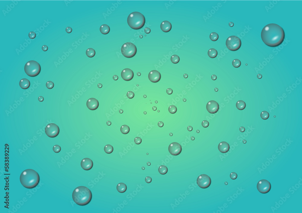 sparkling water drops