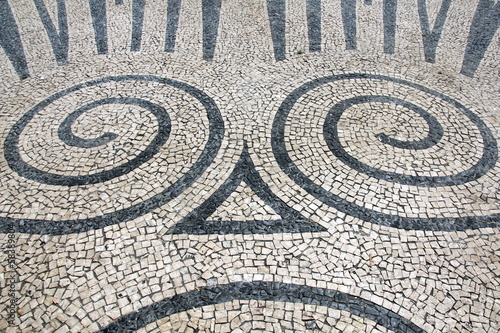 Cobblestones looking like sad face (Porto, Portugal)
