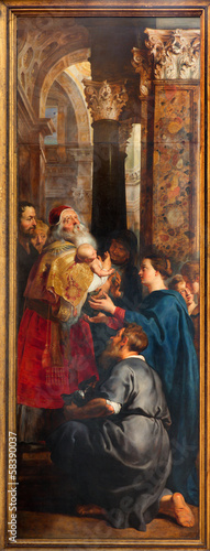 Antwerp - The Presentation of Jesus in Temple by Rubens