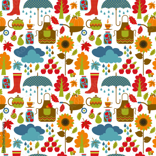 Autumn seamless background.
