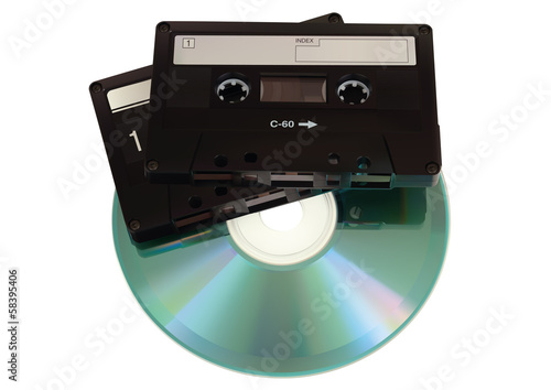 Audio-Kassetten mit CD-rohling
