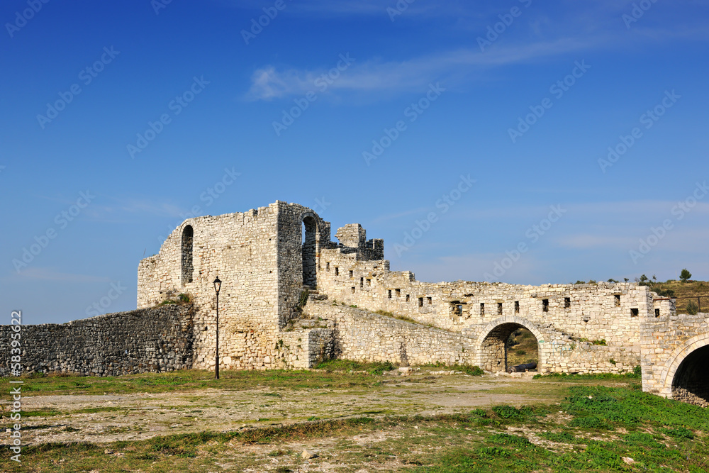 Part of the citadel of Berat