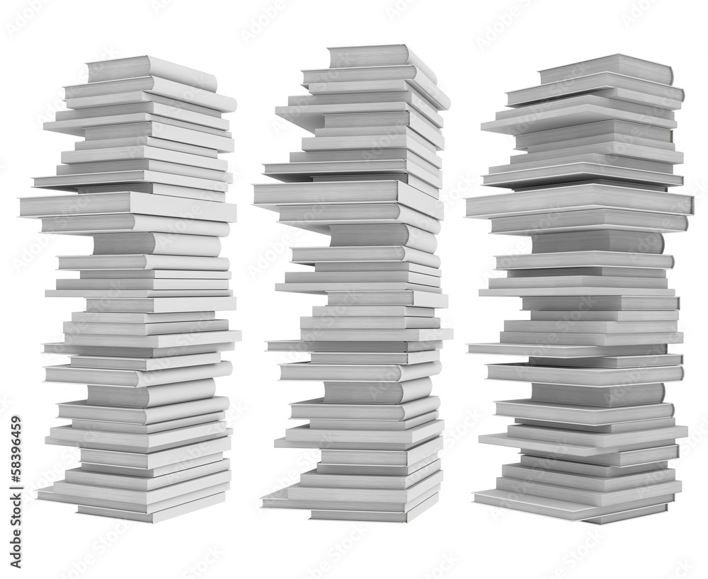A stack of books - obrazy, fototapety, plakaty 