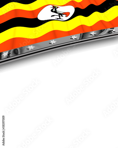 Designelement Flagge Uganda photo