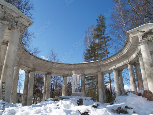 Pavlovsk. Colonnade Apollo (bottom view) photo