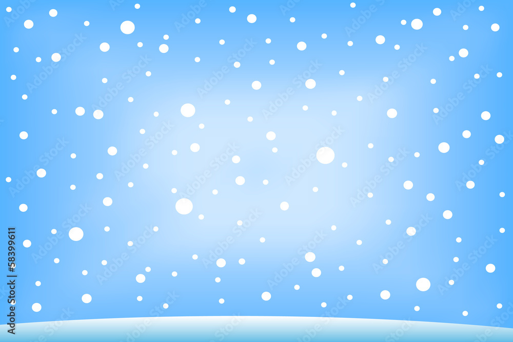 Falling snow. Falling snow.