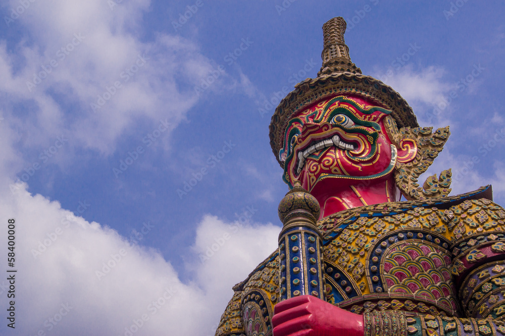 Giant at the temple in bangkok Giant at the temple in bangkok