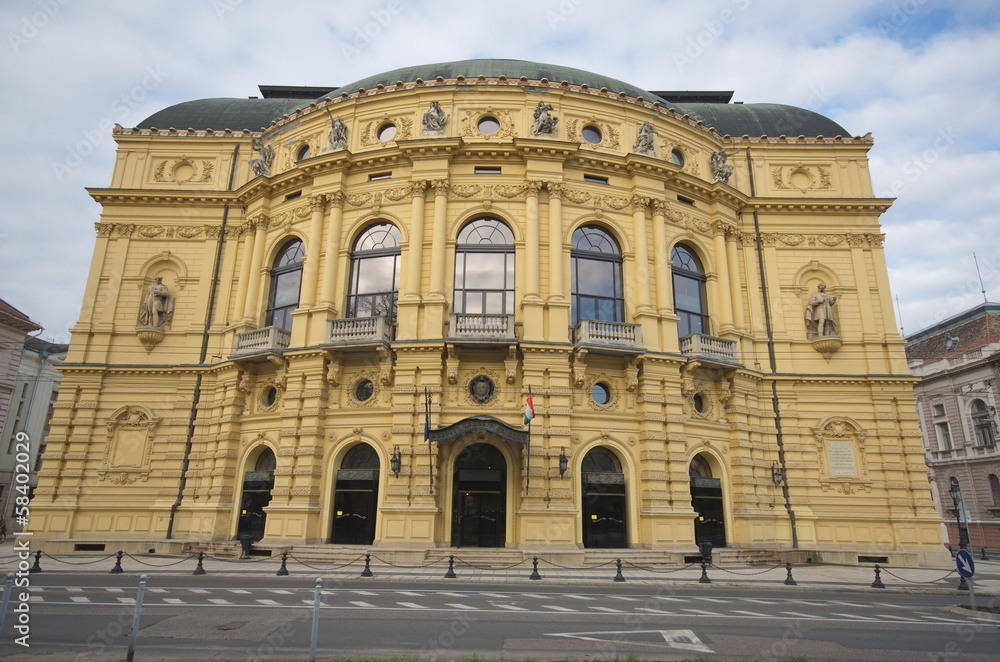 Szegen, Hungary, National Theater Building