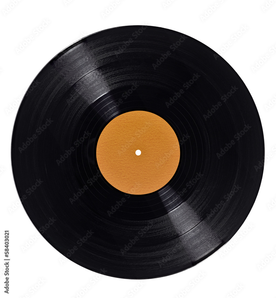 Obraz premium vynil płyta winylowa odtwarzać muzykę vintage