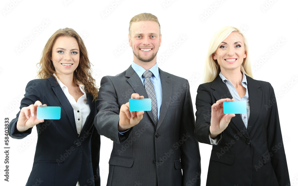 Group of business people isolated on white Group of business people isolated on white