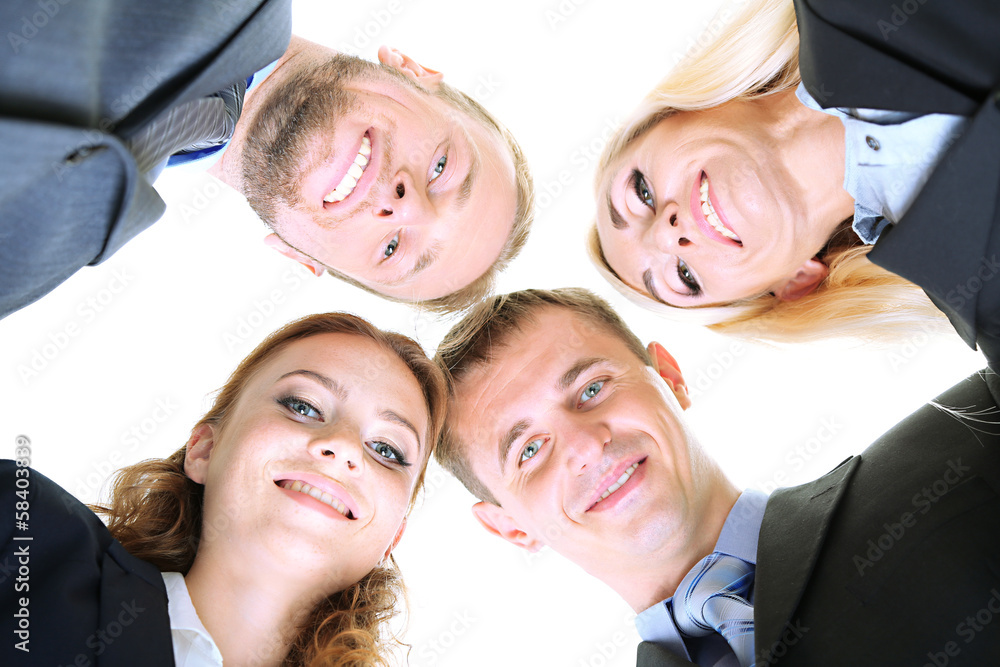 Group of business people isolated on white Group of business people isolated on white