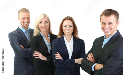 Group of business people is...