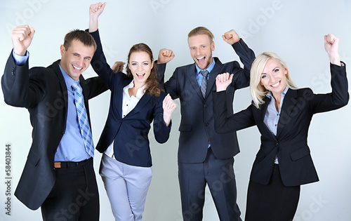 Group of business people on...