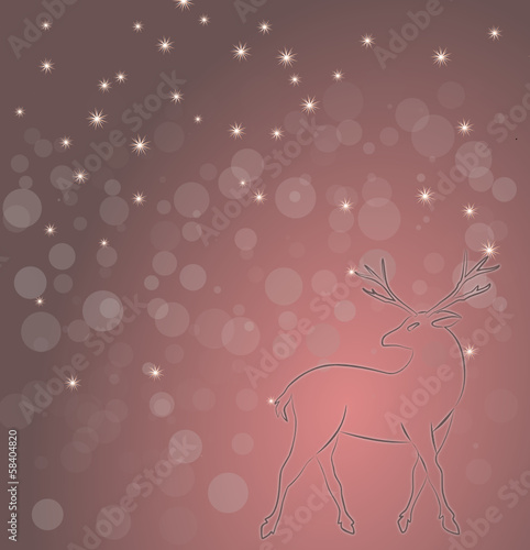 moderner Hintergrund mit Rentier
