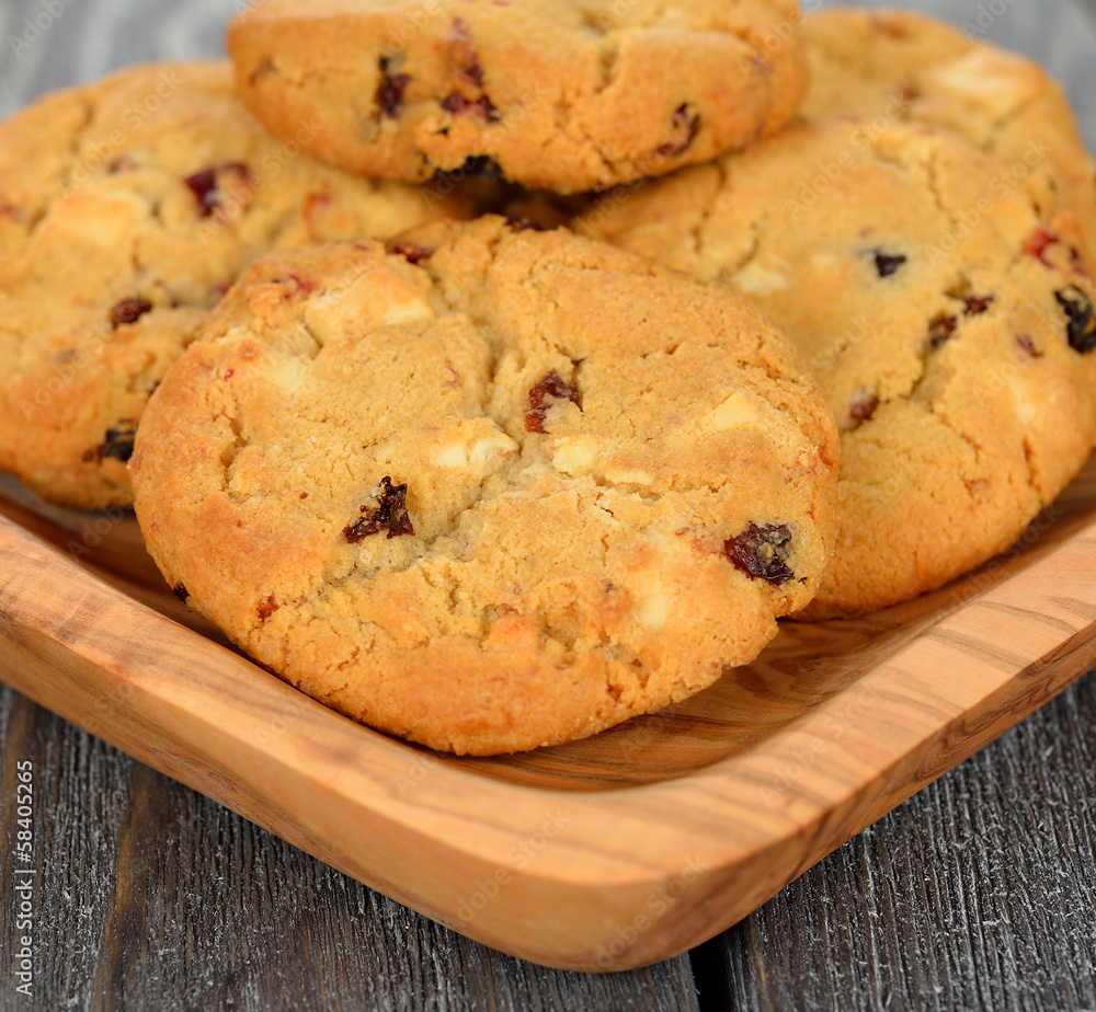 Cookies with cranberries Cookies with cranberries