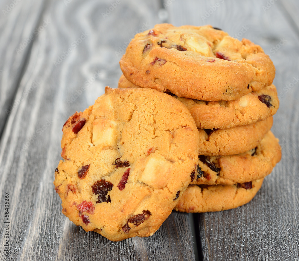 Cookies with cranberries Cookies with cranberries