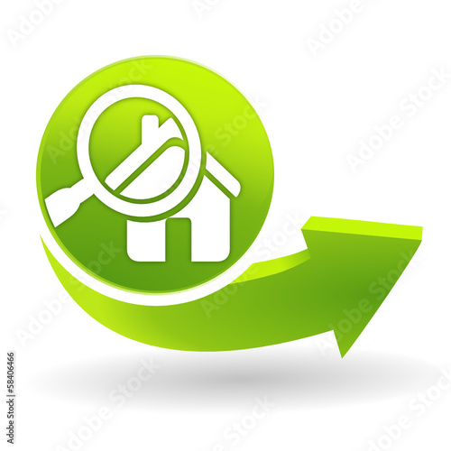 diagnostic immobilier sur symbole vert