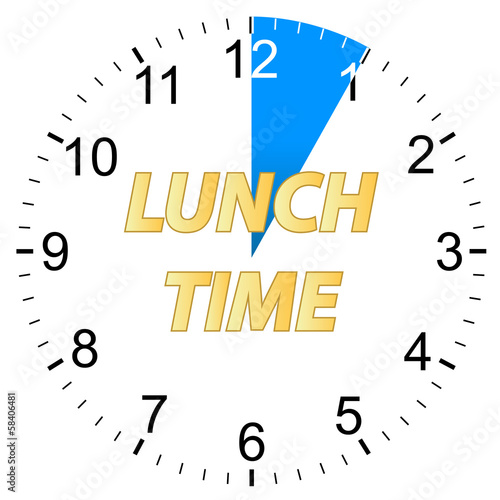 Lunch time clock