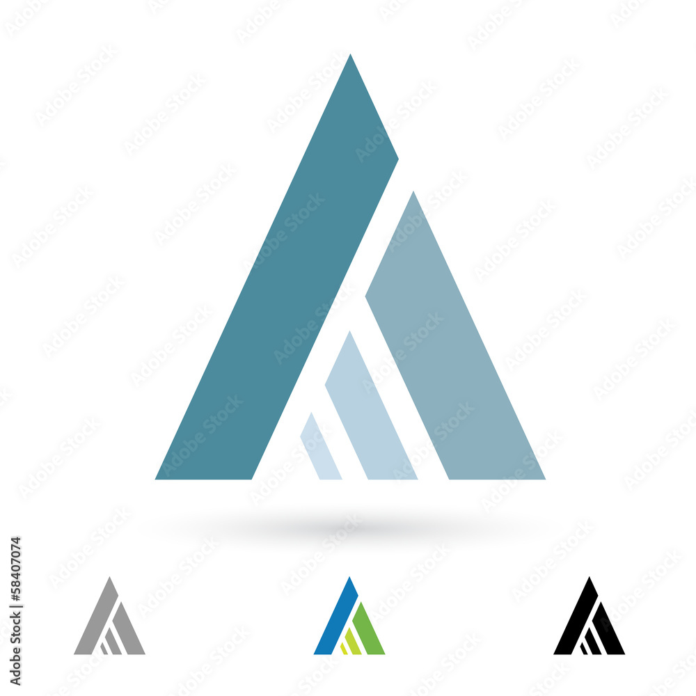Abstract Icon for Letter A Abstract Icon for Letter A