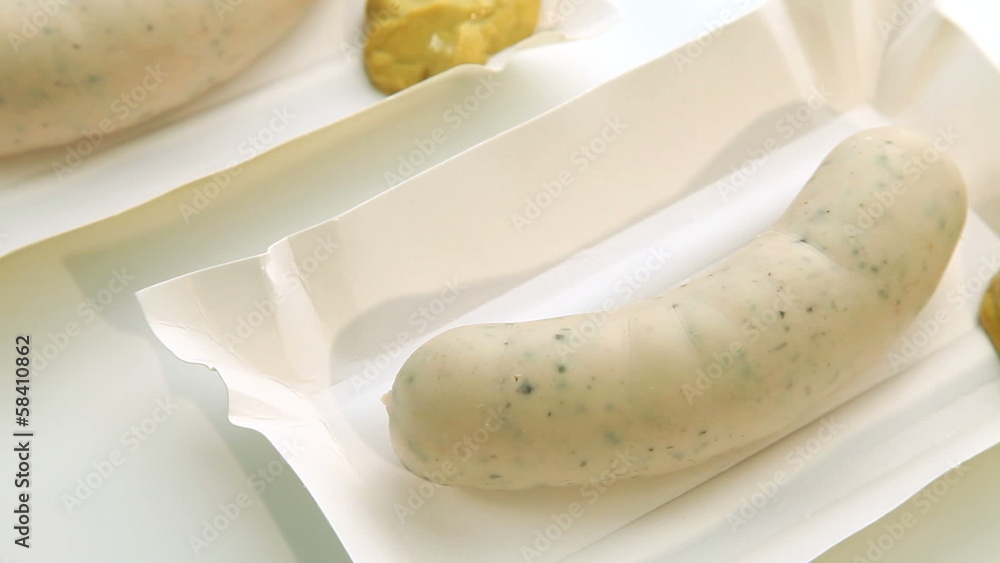 Bavarian white sausage and mustard Bavarian white sausage and mustard