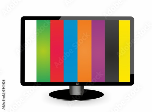 Lcd tv monitor test screen