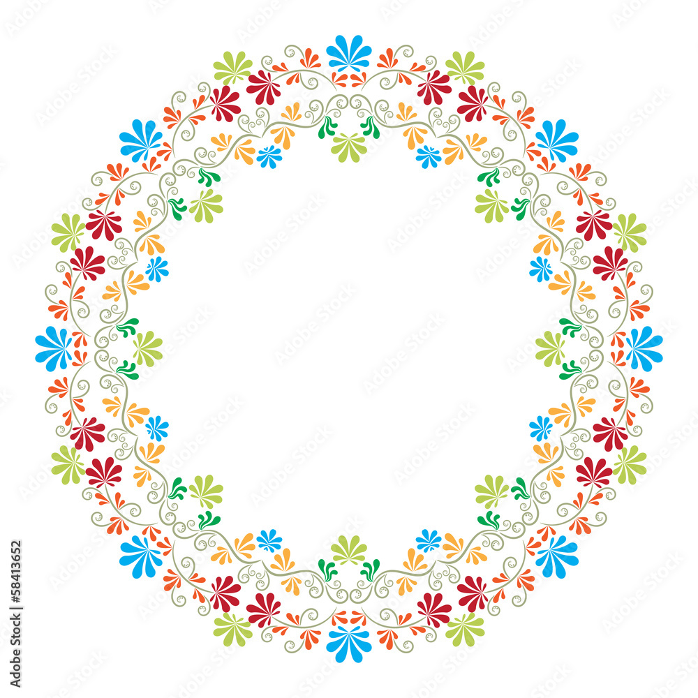 Ring ornament. Vector.