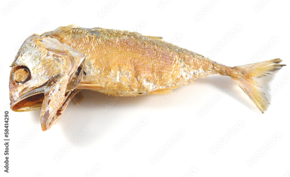 Fried Mackerel fish close up Fried Mackerel fish close up