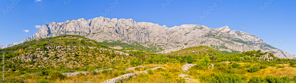 Mountain range in Biokovo national park, Croatia Mountain range in Biokovo national park, Croatia