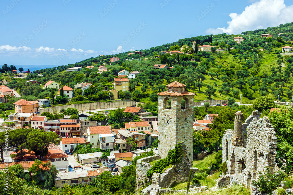 Panoramic view of Bar, Montenegro