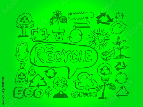 Eco Idea Sketch and Eco friendly Doodles