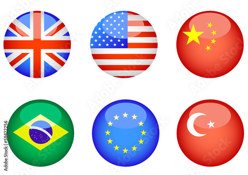 Icons whit flags