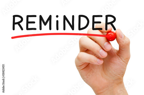 Foto Handwritten Word Reminder With Marker