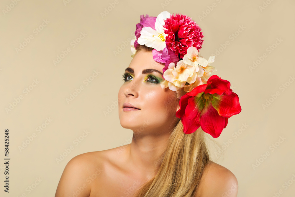 wreath on head wreath on head