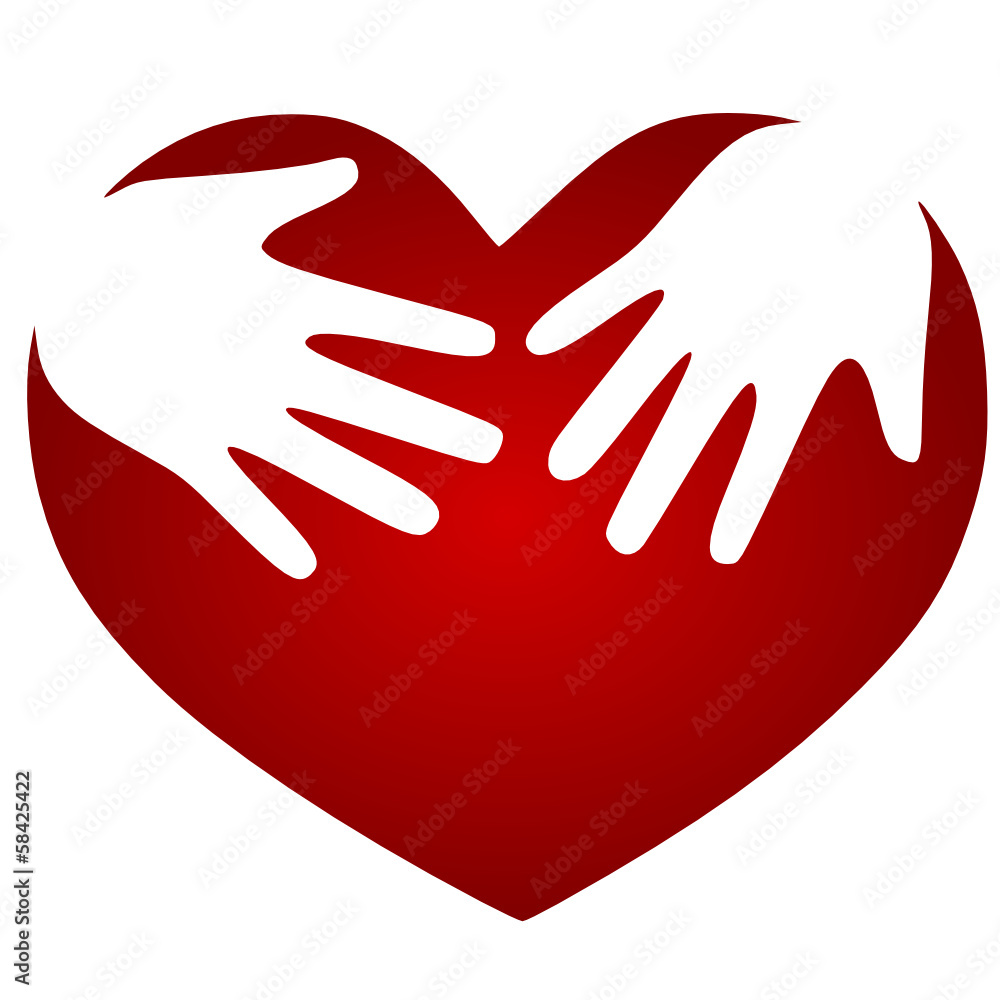 Mains sur le coeur Mains sur le coeur