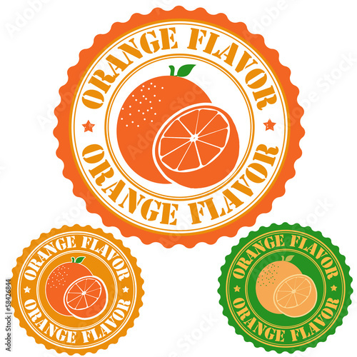 Orange flavor stamp