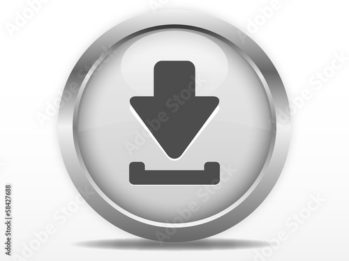 Grey download web button