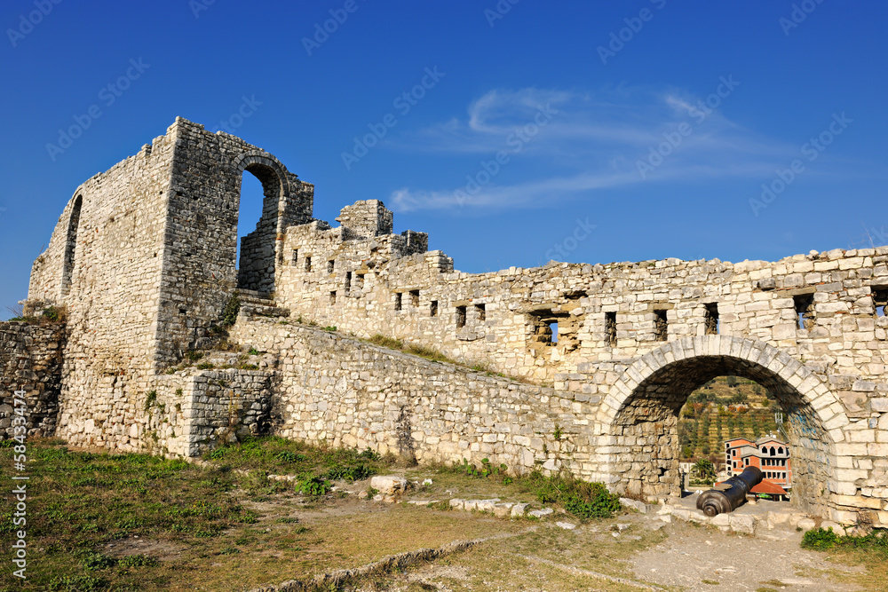 Part of the citadel of Berat