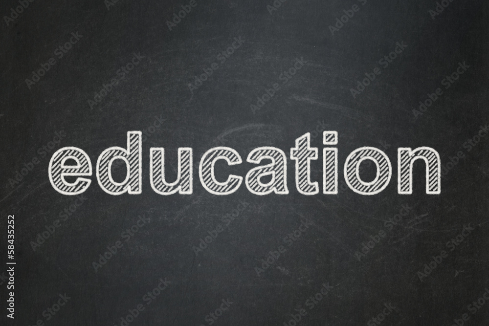 Obraz premium Education concept: Education on chalkboard background