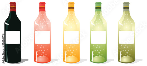 Multi Color Wine Bottles Pack