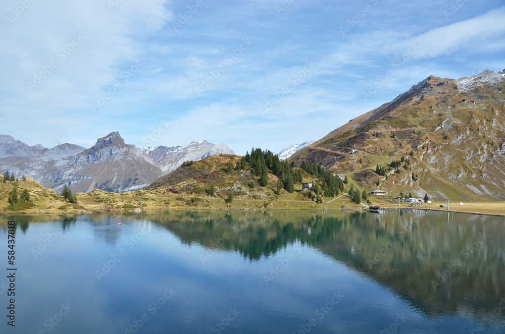 Beautiful Alpine lake. Switzerland