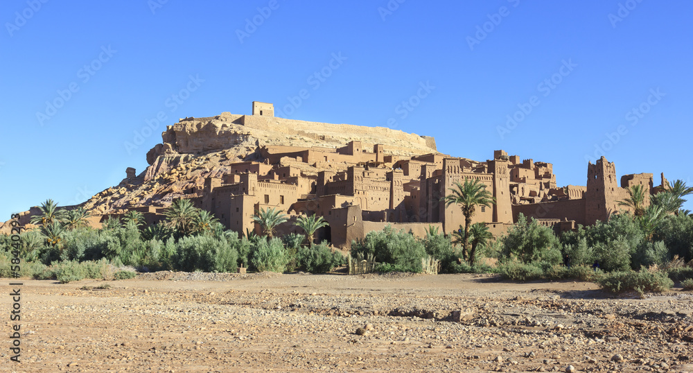 Ksar of Ait-Ben-Haddou in Morocco. UNESCO World Heritage