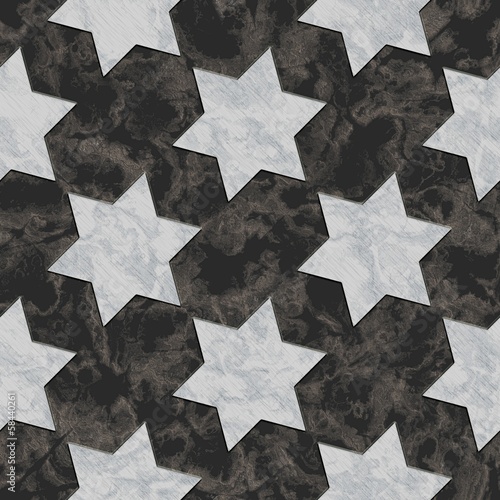 Star of David. Marble pattern. Seamless background.