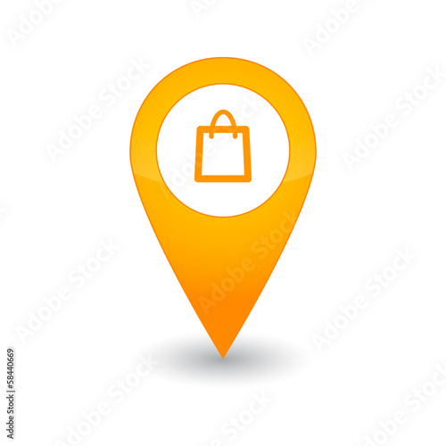 Map marker with icon