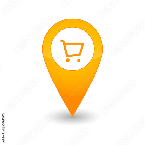 Map marker with icon
