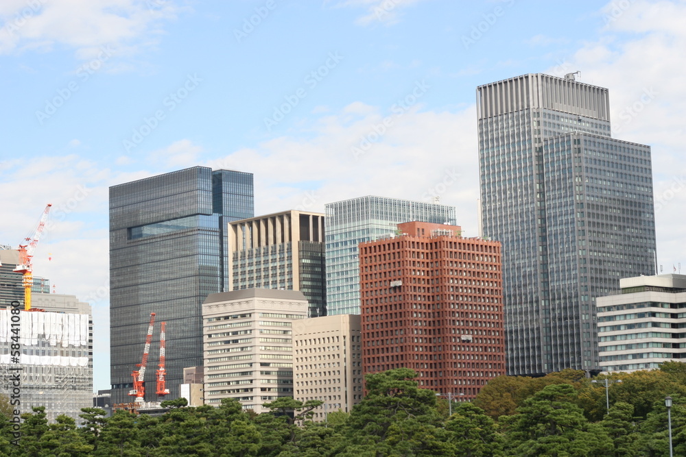 Fototapeta premium Tokyo office building