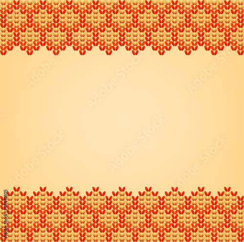 Color Knitted Wool Pattern Background