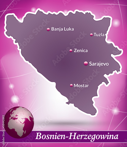 Bosnien-Herzegowina Abstrakter Hintergrund