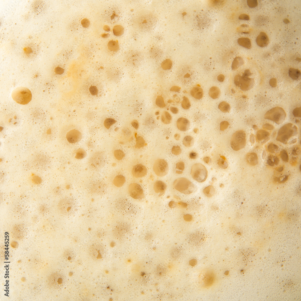 Foam in the coffee as a background