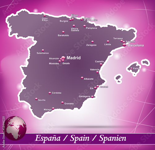 Spanien Abstrakter Hintergrund in Violett