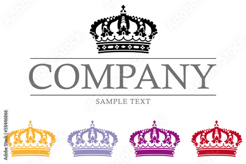 Crown Luxury Company Logo Template